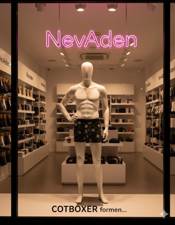 Cotboxer Pamuklu Desenli Erkek Boxer Nefes Alabilen Kumaş Yapısı Yaprak Model