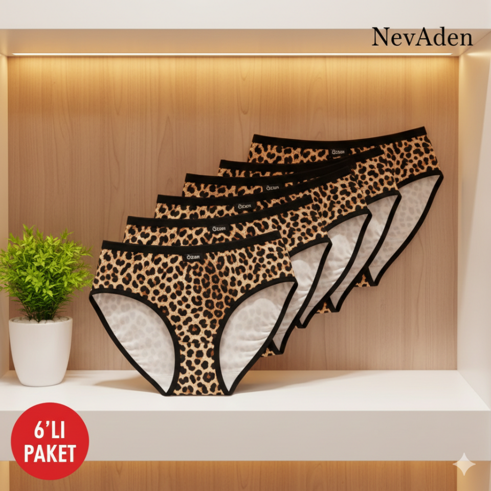 Özten Leopar Bikini 6'lı