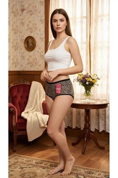 Özten Leopar Bikini Tekli