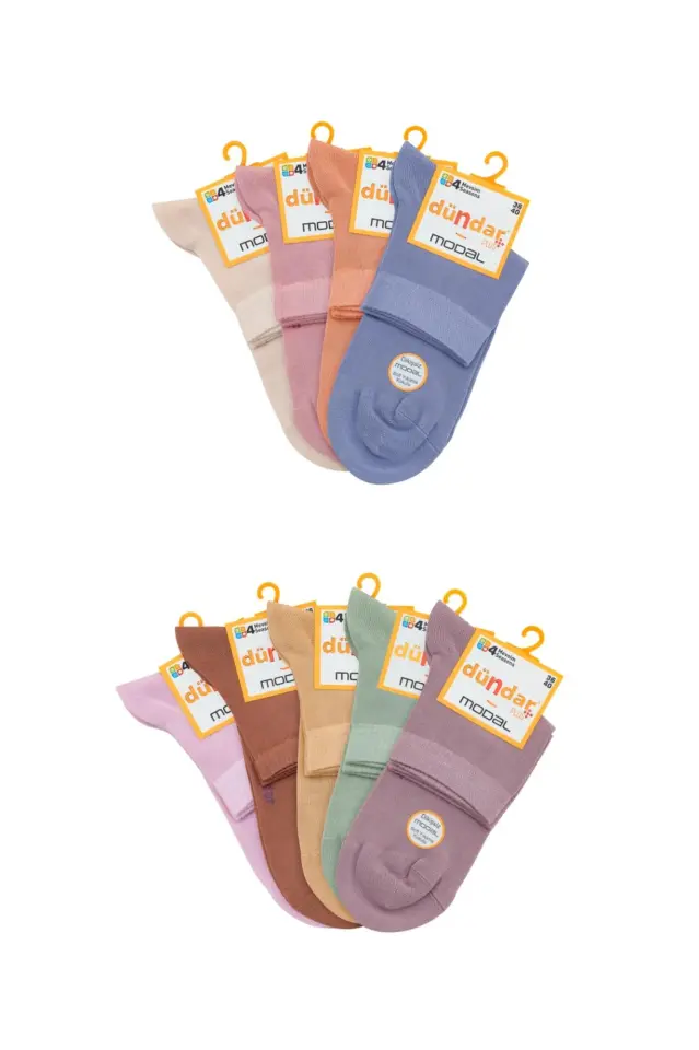 Dündar Plus Kadın Modal Soket(Konç) Çorap Seti (6'lı set ) - Terletmez & Koku Yapmaz